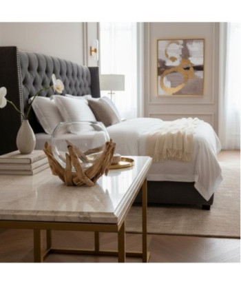 Portavelas de Paulonia con Base de Madera Natural - Estilo Rústico