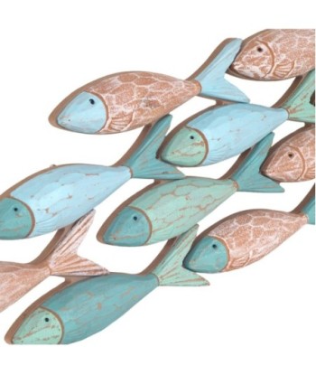 Adorno Pared Peces de MDF - Estilo Náutico para Decoración