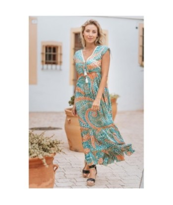 Vestido Largo Midi para Mujer Estampado, Elegante y Confortable, Ideal para Ocasiones Especiales y Uso Diario,