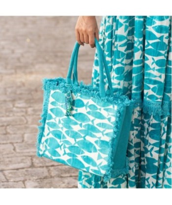Bolso Azul Mujer 100% Algodón, Bolso Bandolera, Tote Bag, Mochila Mujer, Ideal para Regalos, Lavado a Mano, Colección