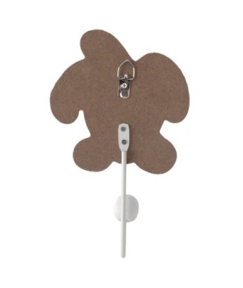 Percha 2U tortuga MDF azul y blanco, ideal para decoración de niños