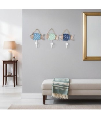 Percha 3U MDF estilo marítimo para decoración
