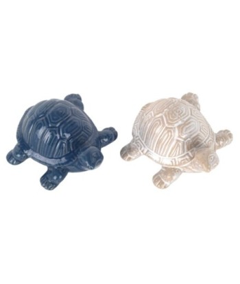 Figura de Tortuga 2U en Cerámica - Decoración Original para el Hogar