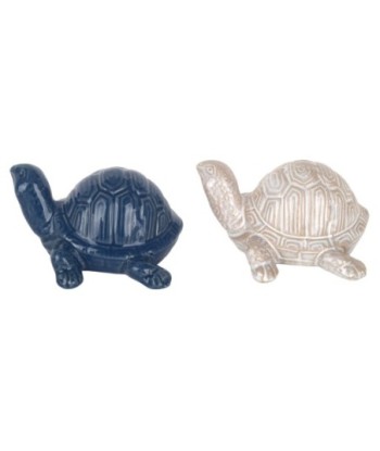 Figura de Tortuga 2U en Cerámica - Decoración Original para el Hogar