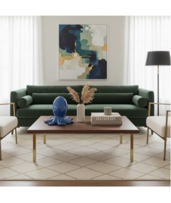 Figura de Pulpo de Cerámica Azul - Decoración Marinera