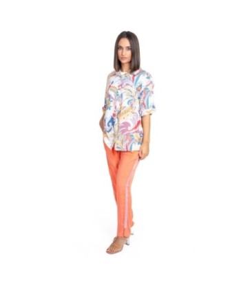 Pantalón Multicolor para Mujer - Ropa de Moda Isla Bonita, Pantalones Casual, Tiro Medio, 100% Algodón, Perfecto