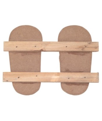 Percha Chanclas 2 Pomos de MDF - Estilo Náutico para Entrada