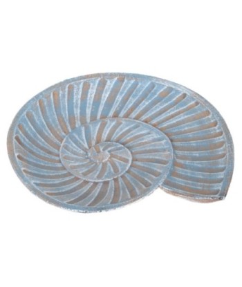 Bandeja Caracola de MDF azul y marrón, elegante decoración para cualquier hogar