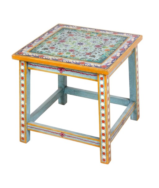 Taburete de Madera Decorativo con Estilo Colorido para el Hogar