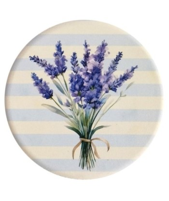 Posavasos 4U Cerámica Lavanda - Estilo Vintage y Color Azul
