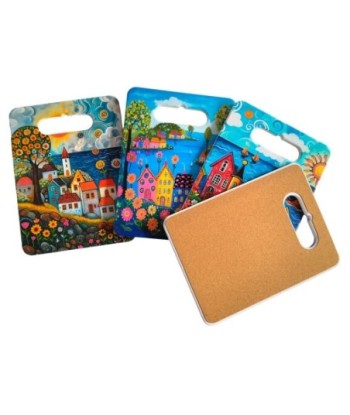 Tabla 4U de Cerámica Colorido para Decoración de Hogar - Diseño Artístico