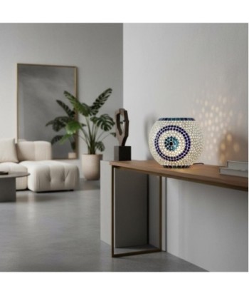 Lámpara Mosaico Sobremesa de Vidrio - Estilo Moderno y Colorido