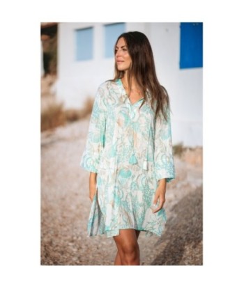 Kurta Multicolor para Mujer - Moda Isla Bonita, Estilo Tropical, 100% Algodón, Larga y Con Lavado a Mano, Perfecto
