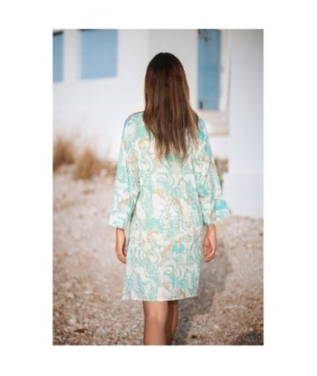 Kurta Multicolor para Mujer - Moda Isla Bonita, Estilo Tropical, 100% Algodón, Larga y Con Lavado a Mano, Perfecto