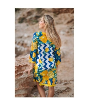 Kurta Multicolor para Mujer - Estilo Tropical, 100% Algodón, Largo, Lavado a Mano, Perfecto para Ocasiones Especiales
