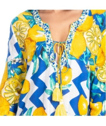 Kurta Multicolor para Mujer - Estilo Tropical, 100% Algodón, Largo, Lavado a Mano, Perfecto para Ocasiones Especiales