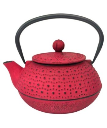 Tetera de Hierro Colado 0,8L Roja con Diseño Moderno