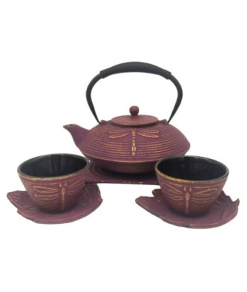 Set Tetera Hierro Colado 0,8L con Gato y 2 Vasos