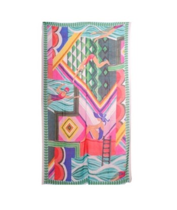Pareo Playa Grande Blanco de Algodón para Mujer - Estilo Tropical, Versátil y Ligero, Ideal para Verano y Vacaciones
