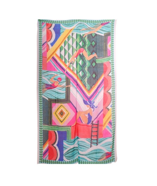 Pareo Playa Grande Blanco de Algodón para Mujer - Estilo Tropical, Versátil y Ligero, Ideal para Verano y Vacaciones