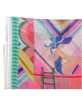 Pareo Playa Grande Blanco de Algodón para Mujer - Estilo Tropical, Versátil y Ligero, Ideal para Verano y Vacaciones