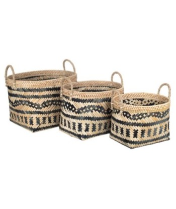 Cestas de Bambu 3U - Estilo Moderno y Práctico para Almacenamiento