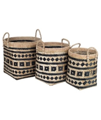 Cestas de Bambú 3U - Diseño Natural y Práctico