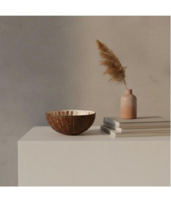 Cuenco de Fibra Vegetal con Diseño Artístico para Decoración