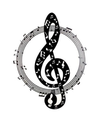 Adorno Pared Clave De Sol en Metal | Estilo Musical y Moderno