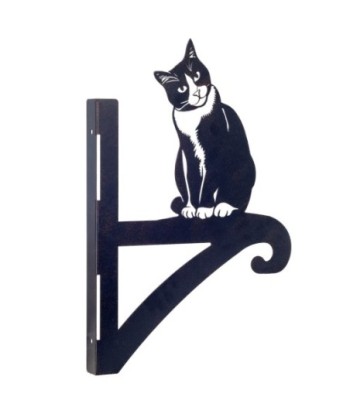 Adorno Pared Gato de Metal - Decoración Jardín Elegante