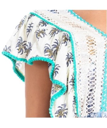 Vestido Corto Verde Estampado para Mujer - Moda Isla Bonita Boheme, Ropa Elegante y Comoda para Ocasiones Especiales