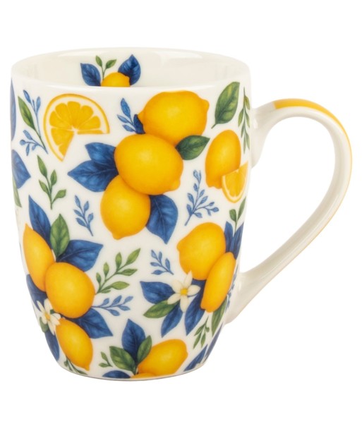 Mug de Porcelana Limones - Regalo Perfecto para Amantes del Té