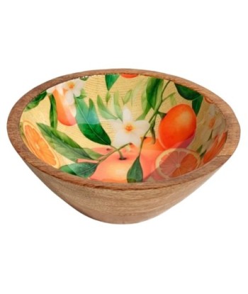 Cuenco Naranjas S de Madera y Resina | Decoración Frutal