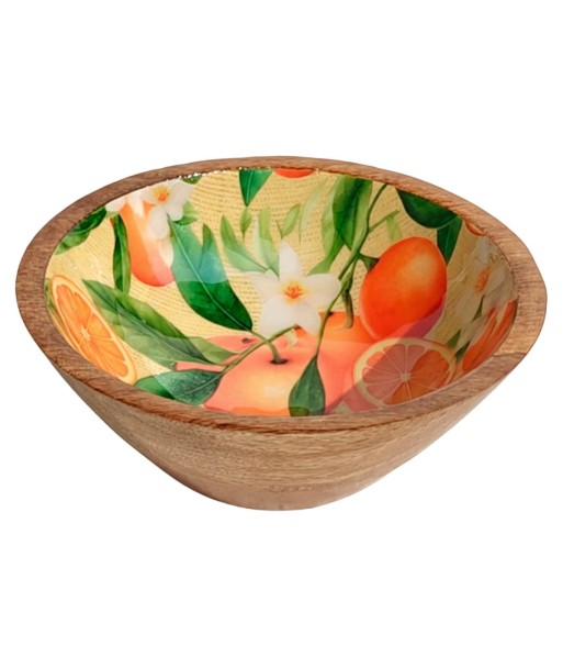 Cuenco Naranjas S de Madera y Resina | Decoración Frutal