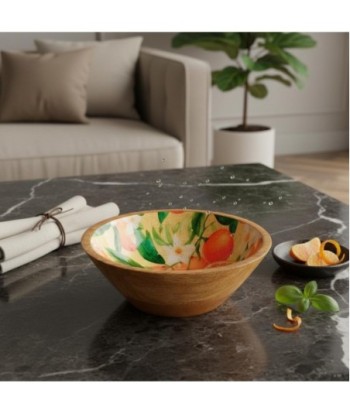 Cuenco Naranjas S de Madera y Resina | Decoración Frutal