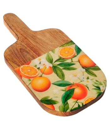 Tabla de Cortar Naranjas de Madera y Resina - Decorativa y Funcional