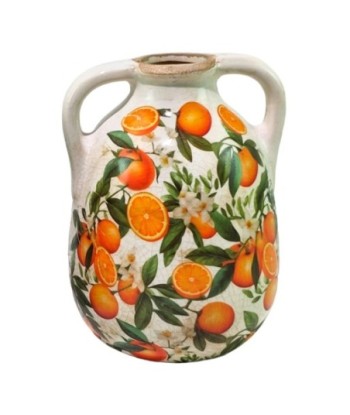 Jarrón Naranjas S de Cerámica - Decoración Moderna y Elegante