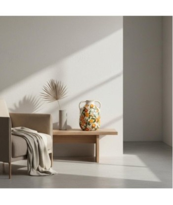 Jarrón Naranjas S de Cerámica - Decoración Moderna y Elegante
