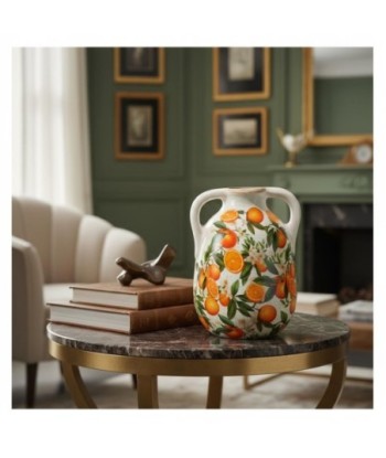 Jarrón Naranjas S de Cerámica - Decoración Moderna y Elegante