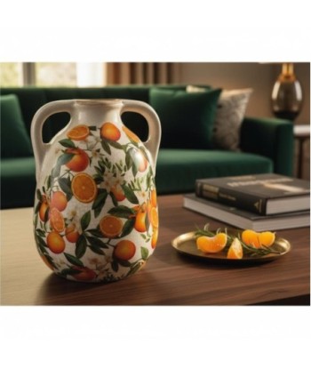 Jarrón Naranjas S de Cerámica - Decoración Moderna y Elegante