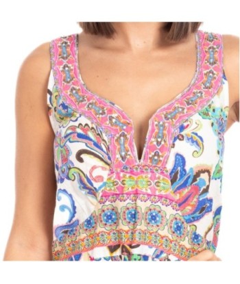 Vestido Corto Rojo para Mujer - Moda Isla Bonita Étnico, Perfecto para Fiesta, Casual y Verano, 100% Algodón,
