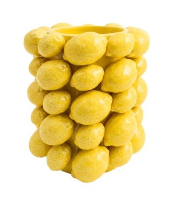 Jarrón Limones de Dolomita - Decoración Moderna y Colorida