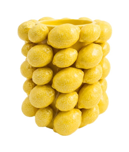 Jarrón Limones de Dolomita - Decoración Moderna y Colorida