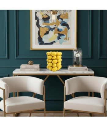 Jarrón Limones de Dolomita - Decoración Moderna y Colorida