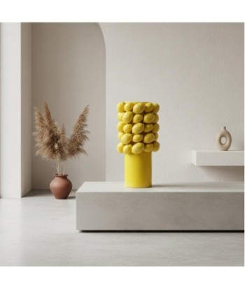 Jarrón Limones de Dolomita  Decoración Colorida y Original