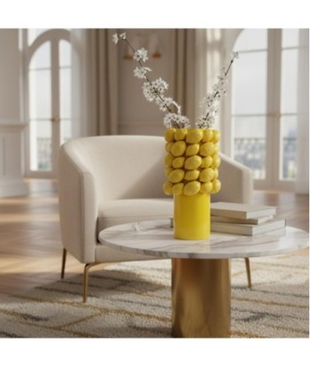 Jarrón Limones de Dolomita  Decoración Colorida y Original