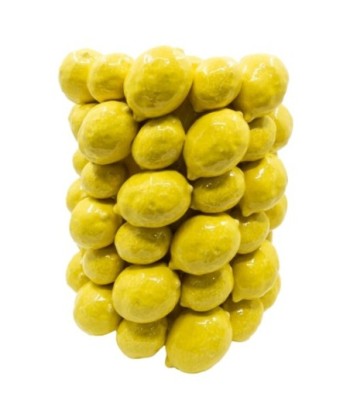 Jarrón Limones de Dolomita - Decoración Colorida y Divertida para el Hogar