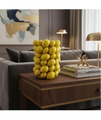 Jarrón Limones de Dolomita - Decoración Colorida y Divertida para el Hogar