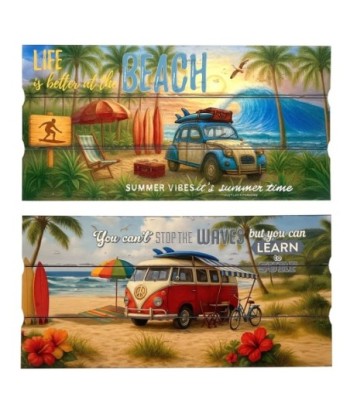 Adorno Pared Jardín MDF 'Life is better at the Beach' - Verano Tropical