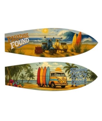 Adorno Pared Jardín MDF Surfista Decorativo - Estilo Playero, Atrae la Libertad del Océano